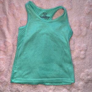 Zone Pro Girls Size XS 4/5 Neon Green Sleeveless Athletic Tank Top